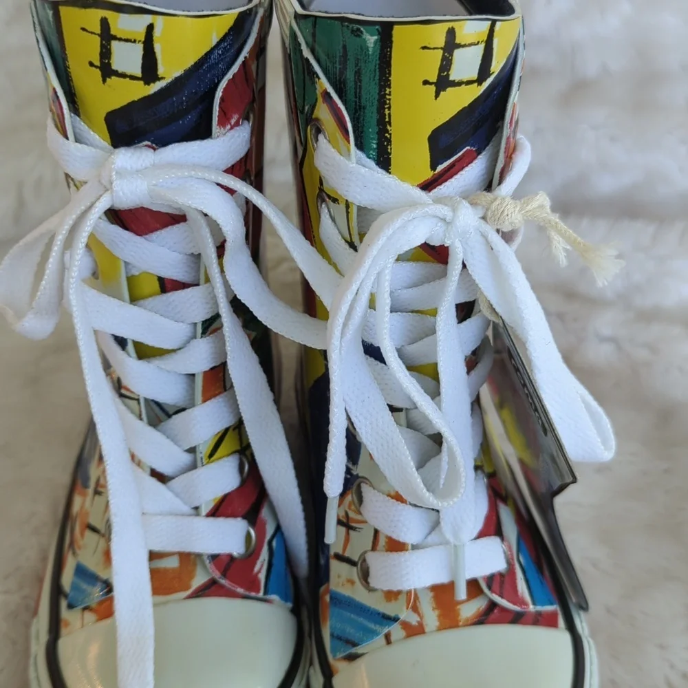 ROMA | Unisex Ilona Kids Art 1 Rainboots, Size 7, Multicolor